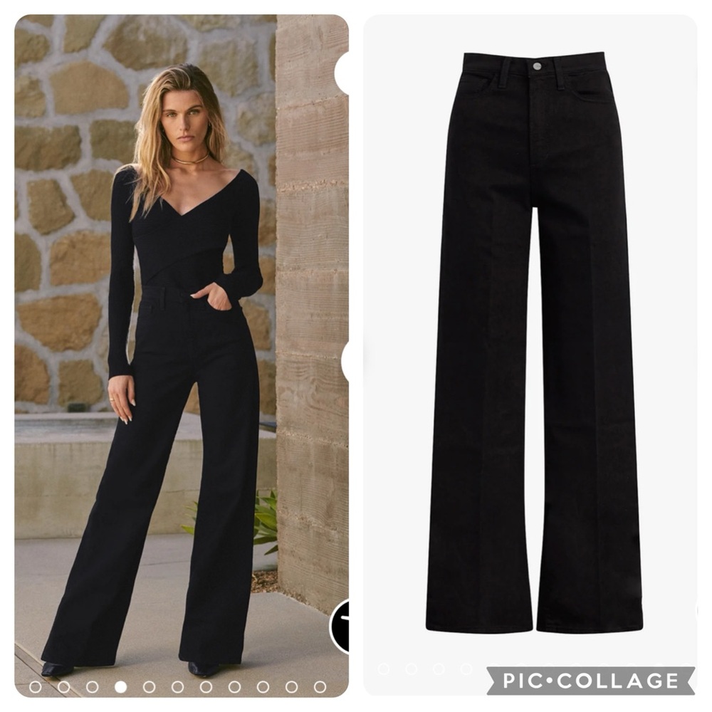 Mia Wide Leg High-Rise Black Women’s Jeans